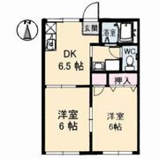チューリップハイツ A棟の間取り画像