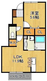 フラワーヒルズ藤の間取り画像
