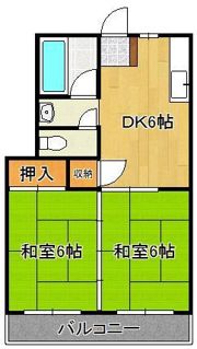 シャトー沖台の間取り画像