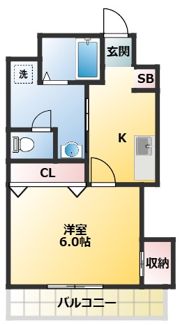 第二若木コーポの間取り画像
