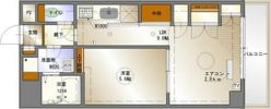 Studio DUO 1252の間取り画像