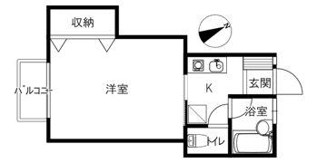 シャンポール鈴見の間取り画像