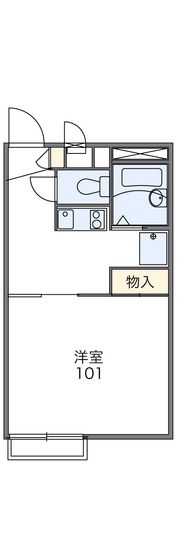 レオパレスブルースカイⅠの間取り画像