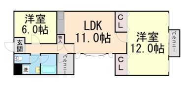 サンヒルズ芦屋Ⅰの間取り画像