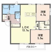 フレグランス川口の間取り画像