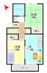セジュール梶谷の間取り画像