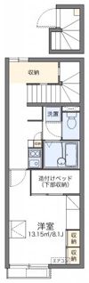 レオパレスイーストビレッジ1の間取り画像