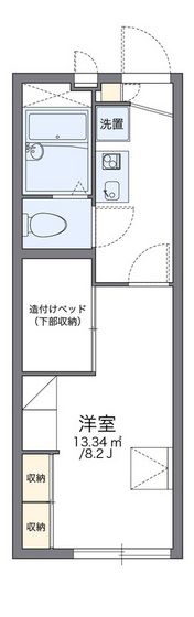 レオパレスよねぐらⅡの間取り画像