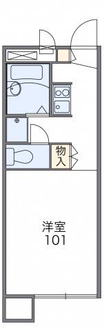 レオパレスメローネⅢの間取り画像