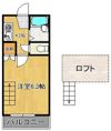 レオパレス片野新町B棟の間取り画像