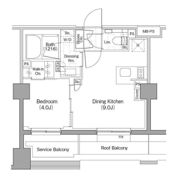 ザ・パークハビオ新宿の間取り画像