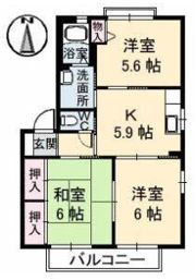 オリーブハイツ A棟の間取り画像