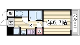 ロイヤルヒル神戸三ノ宮Ⅱの間取り画像
