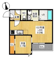 GRANDTIC CUBE 西市の間取り画像