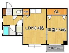ウィングス砂津の間取り画像