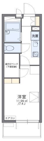 レオパレスリバーパーク菅原の間取り画像