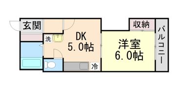 睦ハイツの間取り画像