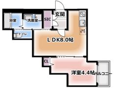 H-maison出来島Ⅱの間取り画像