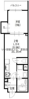クリエオーレ藤阪東町Ⅱの間取り画像