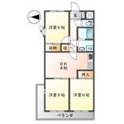 グランディールYOKOYAMA Ⅱ(グランディールヨコヤマ)の間取り画像