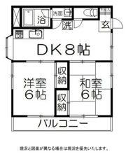 上小ハイツの間取り画像