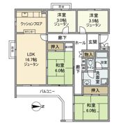 エステート上水本町6号棟の間取り画像
