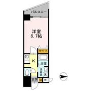 カスタリア新梅田の間取り画像