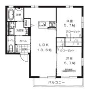 グレンディール祇園の間取り画像