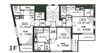 Sコート高輪の間取り画像