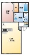 シャンテ経田Ⅱの間取り画像