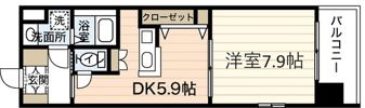 グラビスコート八丁堀の間取り画像
