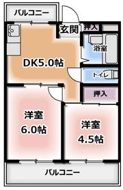メゾンakinai香里の間取り画像