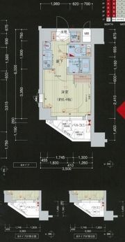 プレサンス難波リバーオアシスの間取り画像