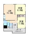 H2天城通の間取り画像