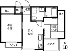 グリーンハイツ多田の間取り画像