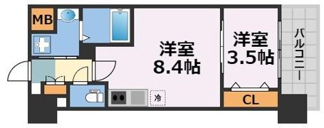 Dimora難波の間取り画像