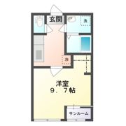 サンライズ西原の間取り画像