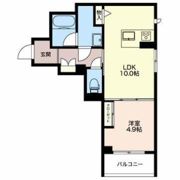 シャーメゾン安田町の間取り画像