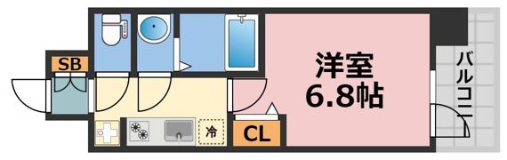 プレサンス大国町アドロッソの間取り画像