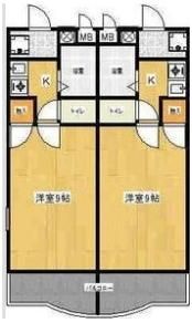 グリーンヒルズ山田15の間取り画像