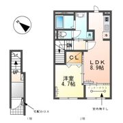仮）江南市野白町 新築アパートの間取り画像