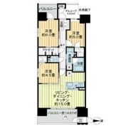 ラシュレ大阪同心の間取り画像