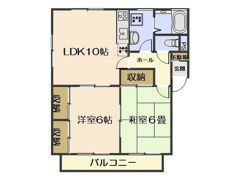 梅野マンションの間取り画像