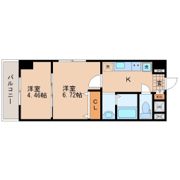 アスコット河原町駅前の間取り画像