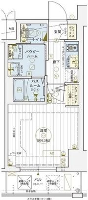 エステムコート梅田北IIゼニスの間取り画像