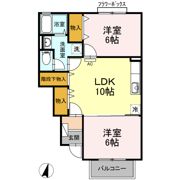 パティオ武中の間取り画像