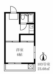 中村マンションの間取り画像