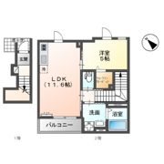 （仮称）市原市姉崎新築アパートの間取り画像