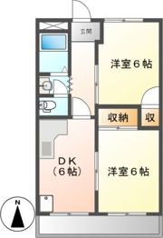 市川コーポの間取り画像