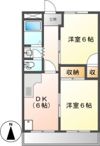 市川コーポの間取り画像